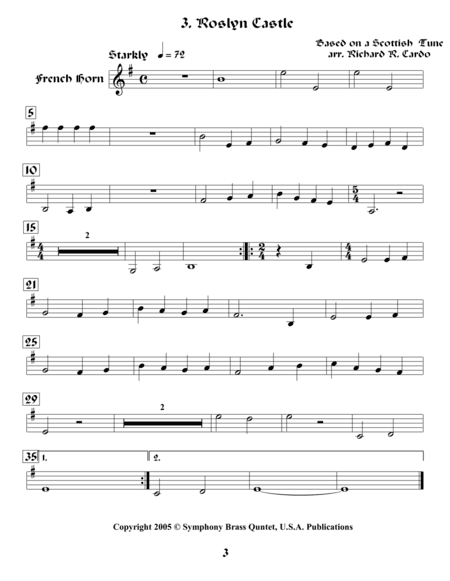 Legends & Tales of the Renaissance (of loss) - 3. Roslyn Castle (French Horn) (arr. R.R.Cardo)