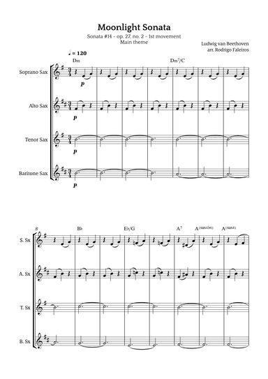 Moonlight Sonata (arr. Rodrigo Faleiros)