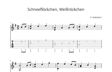 Schneeflöckchen, Weißröckchen (arr. Bettina Schipp)