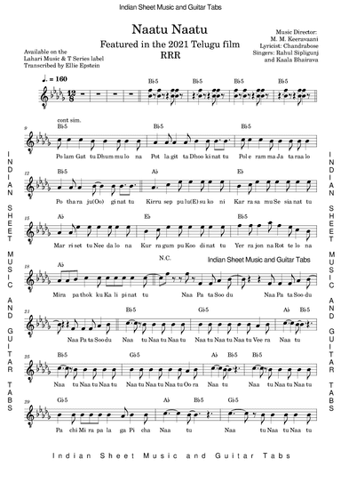 Naatu Naatu (arr. Ellie Epstein)