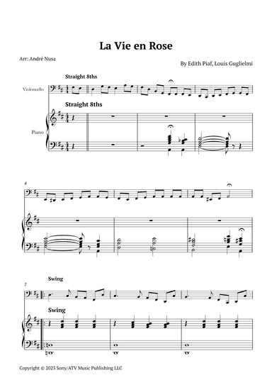 La Vie En Rose (arr. André Nusa)