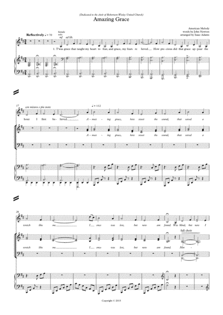 Amazing Grace (arr. Isaac Adams)