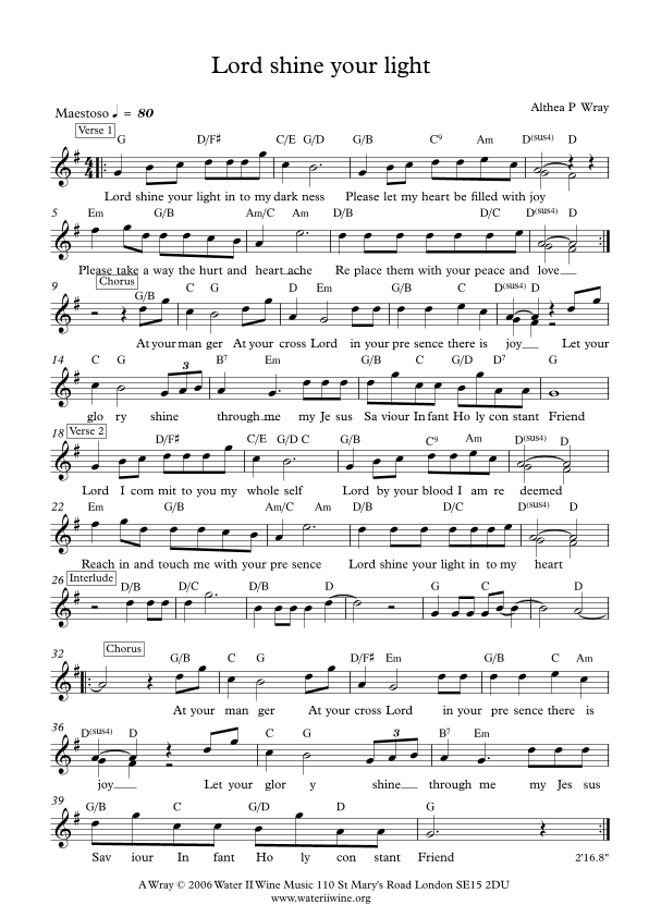 Lord shine your Light