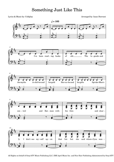 Something Just Like This (arr. Isaac Durrant)