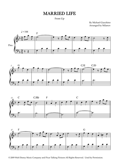 Married Life (arr. Milanov)