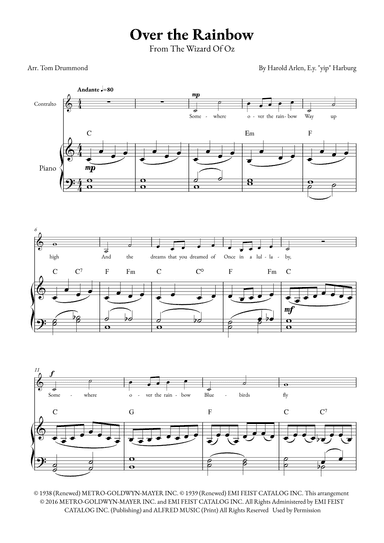 Over The Rainbow (arr. Tom Drummond)