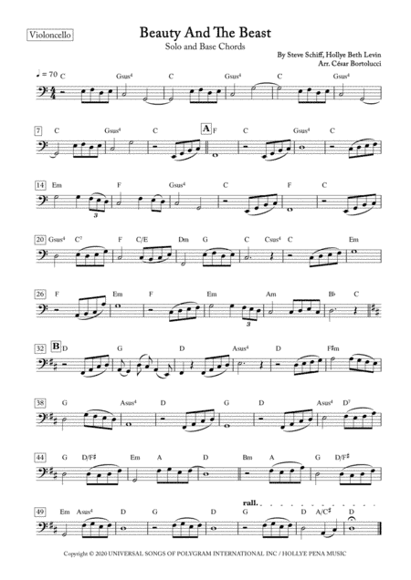 Beauty And The Beast (arr. ACT Bortolucci)