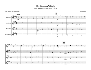 The Carmans Whistle (arr. Scott McCarron)