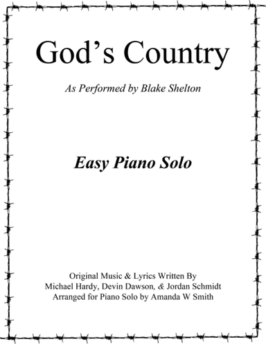 God's Country (arr. Amanda W Smith)