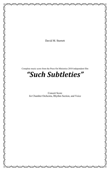Such Subtleties (film score) - Score Only