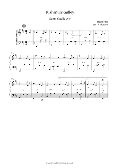 Kishmul’s Galley (arr. Julia Gordon)
