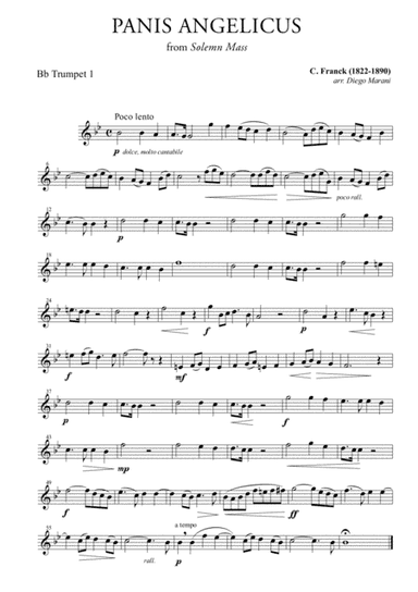 Panis Angelicus for Brass Quartet (arr. Diego Marani)