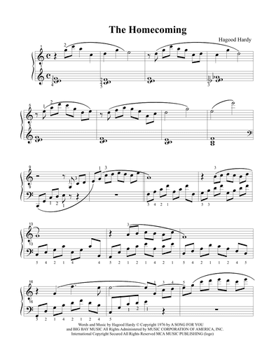 The Homecoming (arr. Michael Woytiuk)