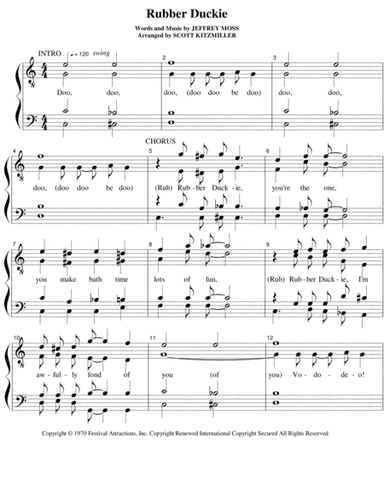 Rubber Duckie (arr. Scott Kitzmiller)