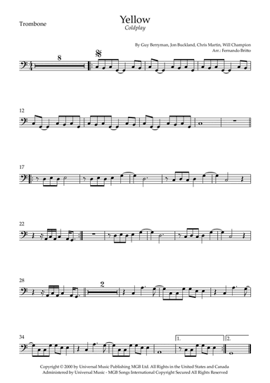 Yellow (arr. Fernando Britto)