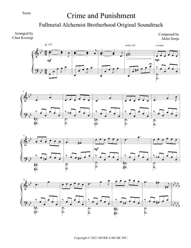 Crime And Punishment (arr. Clara Koszegi)