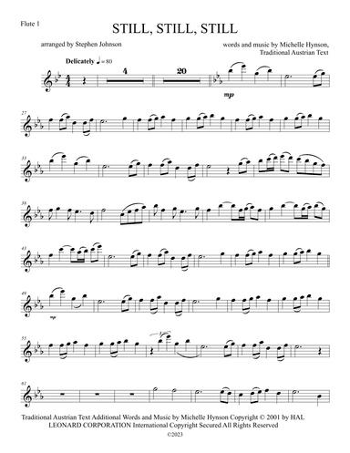 Still, Still, Still (arr. Stephen Johnson)