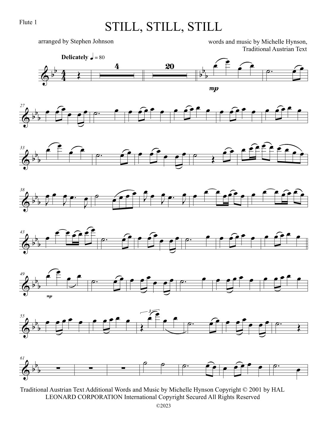 Still, Still, Still (arr. Stephen Johnson)