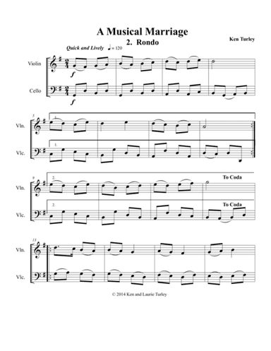 String Duo No 02 from A Musical Marriage  "Rondo"