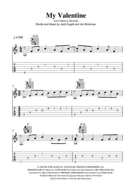 Valentine (arr. Matamedia Music)