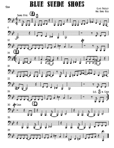 Blue Suede Shoes (arr. Brad Reid)