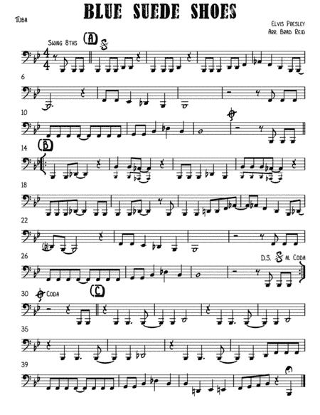 Blue Suede Shoes (arr. Brad Reid)