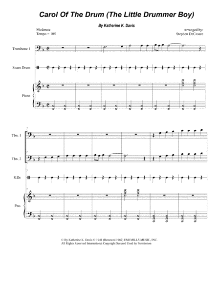 Carol Of The Drum (arr. Stephen DeCesare)