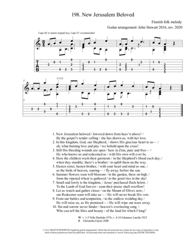 198 New Jerusalem Beloved (arr. John Stewart)