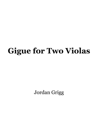 Gigue for Two Violas