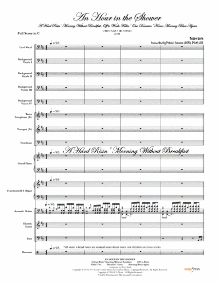 A Hard Risin' Morning Without Breakfast (arr. Patrick Sheehan)