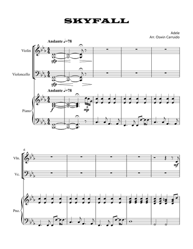 Skyfall (arr. Oswin Carruido)