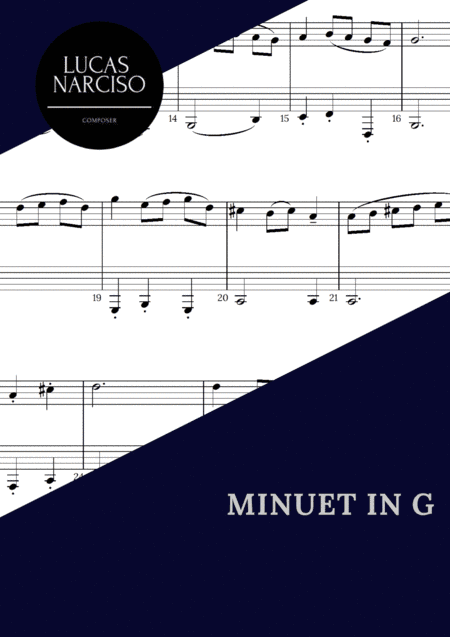 Minuet in G - Clarinet - Bassoon (arr. Lucas Narciso)
