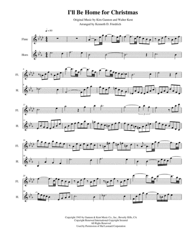 I'll Be Home For Christmas (arr. Kenneth D. Friedrich)