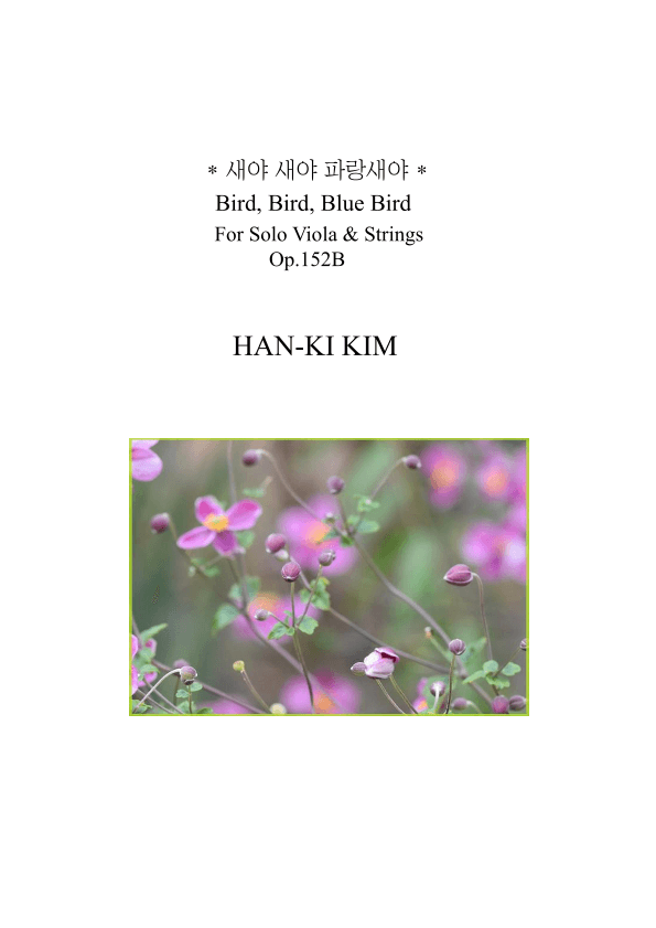 Blue Bird (For Viola and Strings) (arr. Han-Ki Kim)