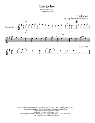 Ode To Joy (arr. Dominic Meccia)