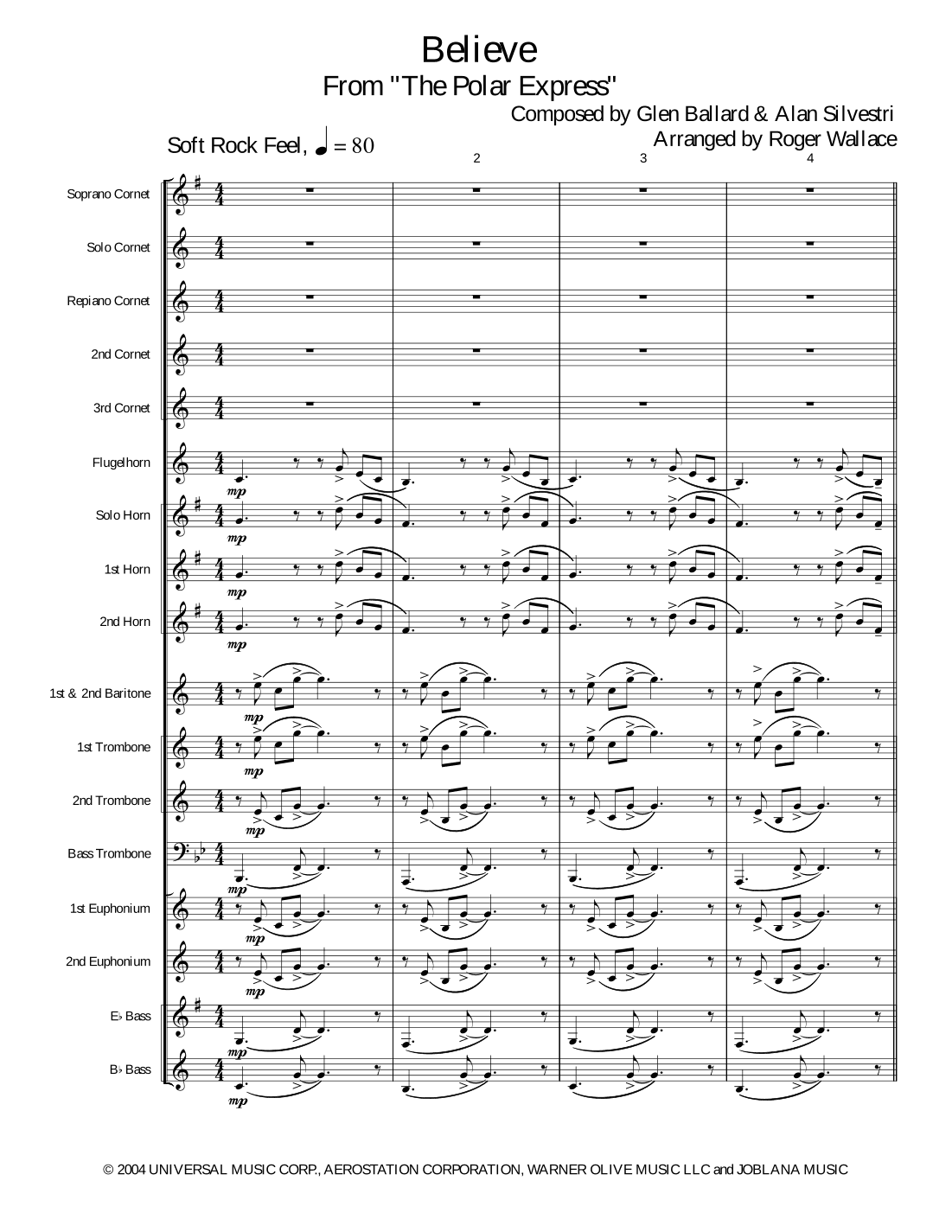 The Polar Express  from Warner Bros. Pictures' THE POLAR EXPRESS (arr. Roger Wallace)