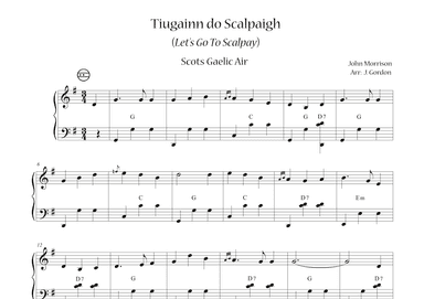 Tiugainn do Scalpay (Let's Go To Scalpay) (arr. Julia Gordon)