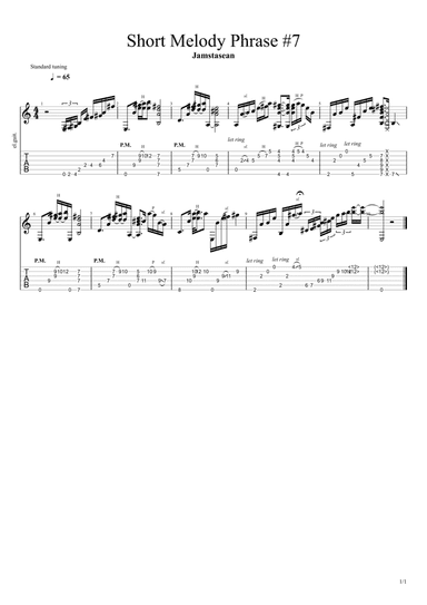 Short Melody Phrase #7