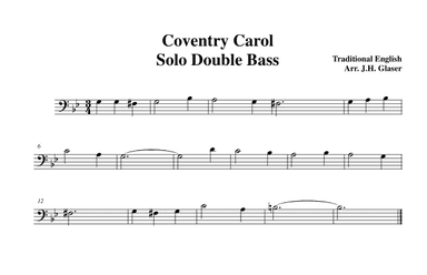 Coventry Carol (arr. Jeremy Glaser)