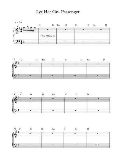 Let Her Go (arr. Pineapplechord)