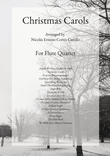 17 Christmas Carols for Flute quartet (arr. Nicolás Ernesto Cortés Castillo)
