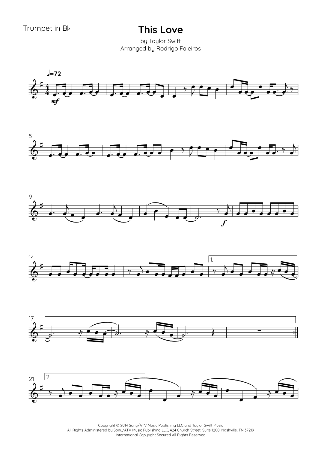 This Love (arr. Rodrigo Faleiros)