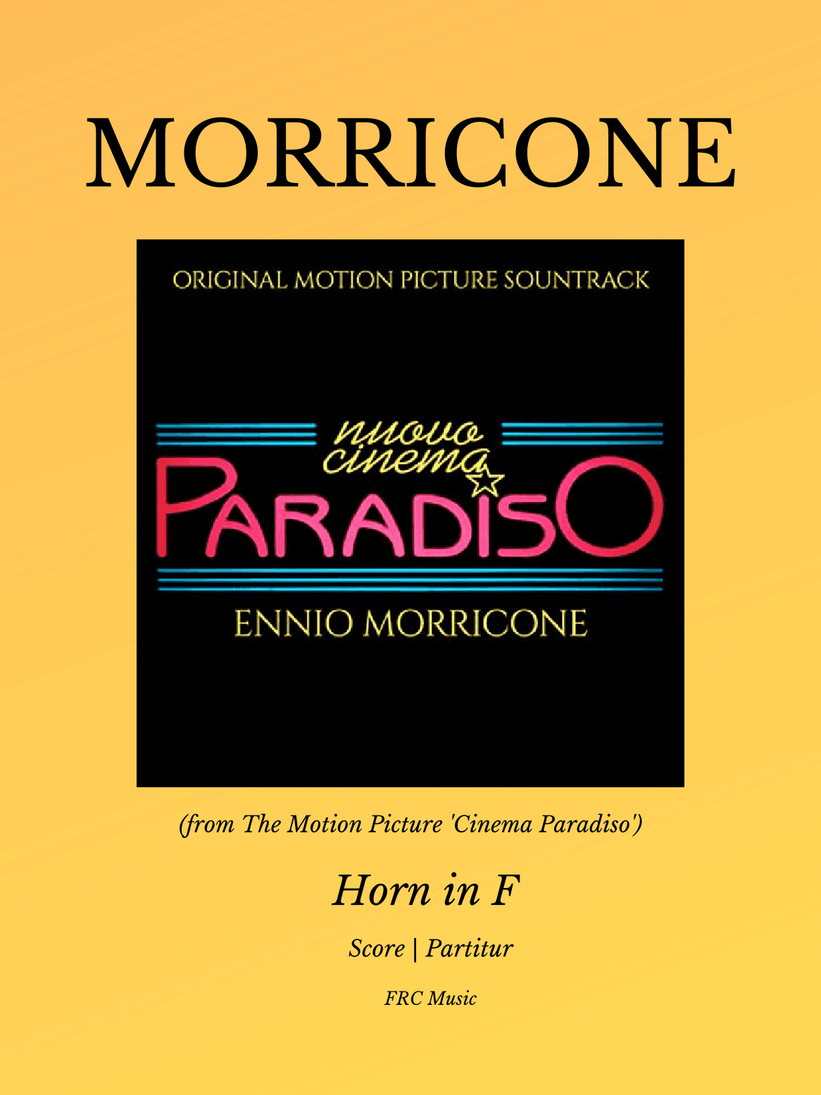 Nuovo Cinema Paradiso (arr. Flavio Regis Cunha)