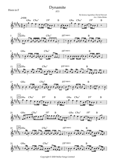 Dynamite (arr. Fabio Britto)