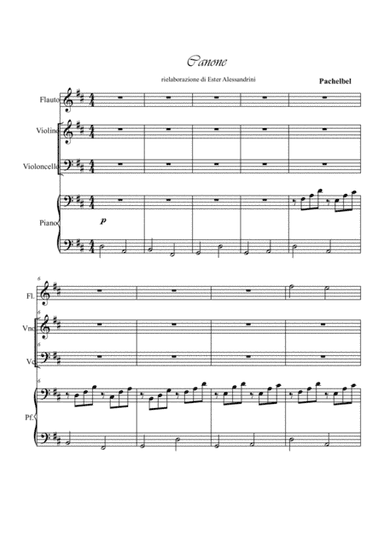 Canone in D (arr. Ester Alessandrini)