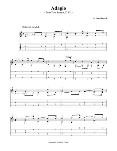 Adagio (from Trio Sonata, Z 801) (arr. Mark Phillips)