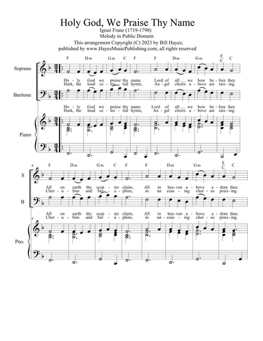 Holy God We Praise Thy Name (arr. Bill Hayes)