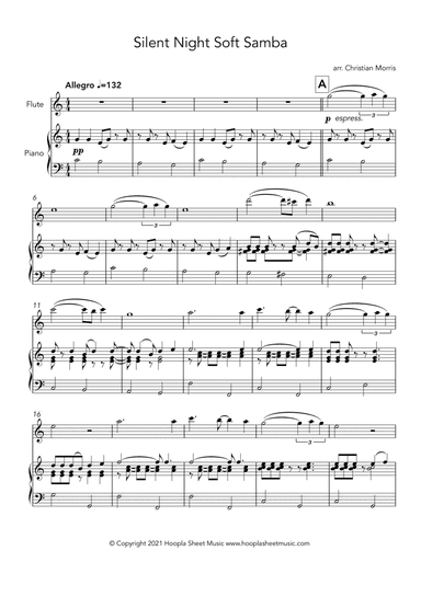 Silent Night Soft Samba (arr. Christian Morris)