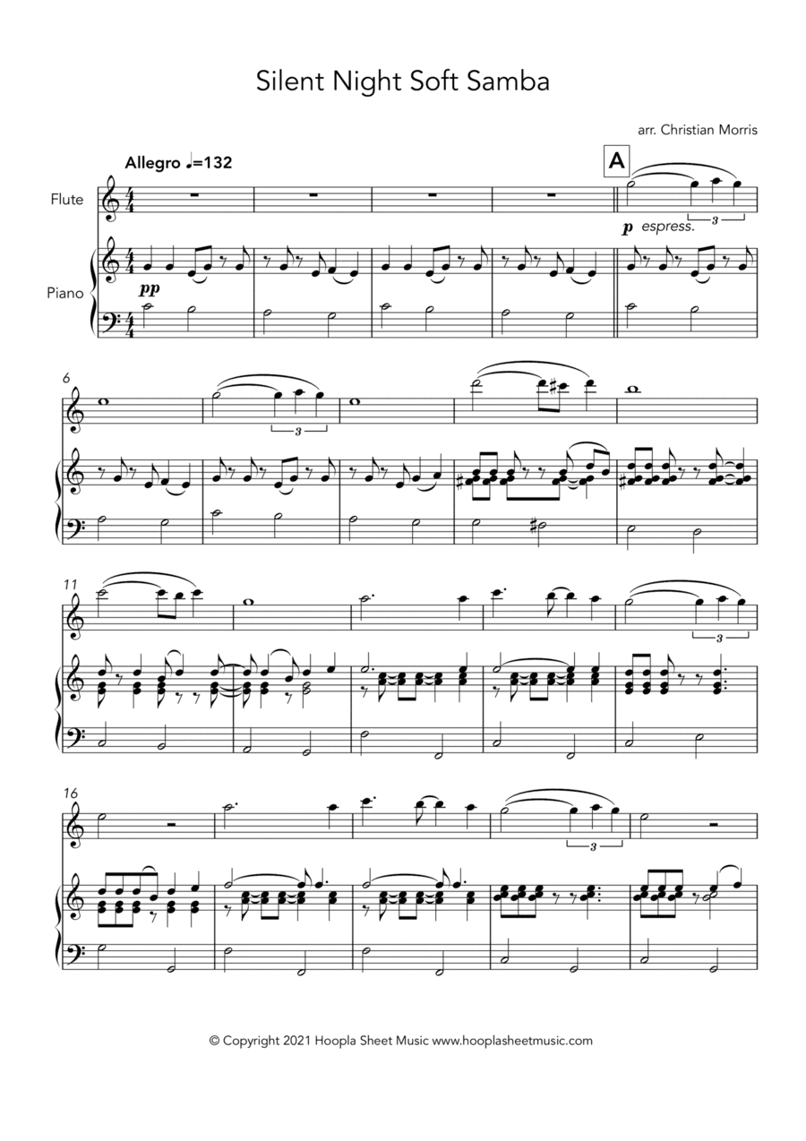 Silent Night Soft Samba (arr. Christian Morris)