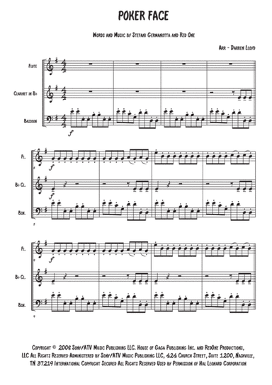 Poker Face (arr. Darren Llyd)